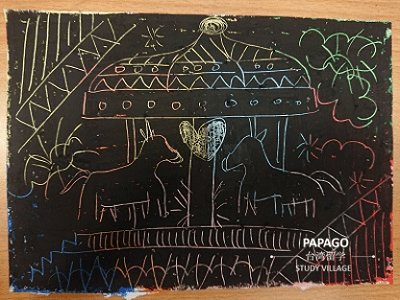 スクラッチアート 1